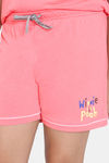 Rosaline Girls Winnie The Pooh Knit Cotton Shorts Set - Shell Pink — thumbnail 6